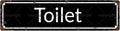 Toilet Vintage Metal Tin Sign, Street Sign, Home Decor, Room Decor, Wall Decor, Bathroom Decor, Bar Decor, Cafe Decor, Garage Decor, 16 x 4 Inch