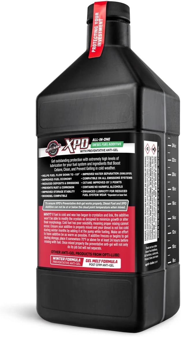 Opti-Lube XPD All-Season Diesel Fuel Additive - Quarts (2 Quarts (Treats 256 Gallons))