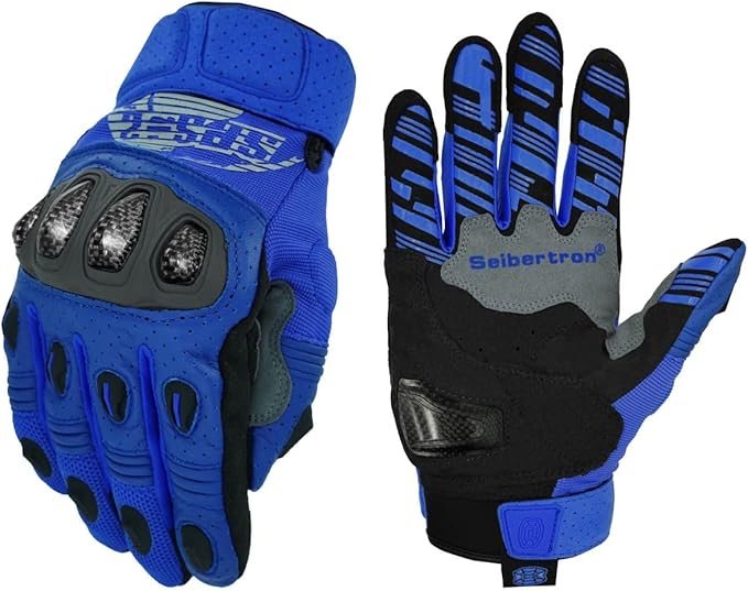Seibertron SPS Series Touchscreen Motorcycle Motocross BMX ATV MTB Bicycle Cycling Full or Half Finger Gloves Adult and Youth