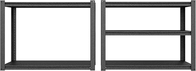 MUPATER 72" H x 48" W x 18" D Metal Storage Shelves, 5 Tier Shelves and Adjustable Shelves, Garage Shelving Unit, Standing Utility Shelf Racks for Garage Warehouse Kitchen