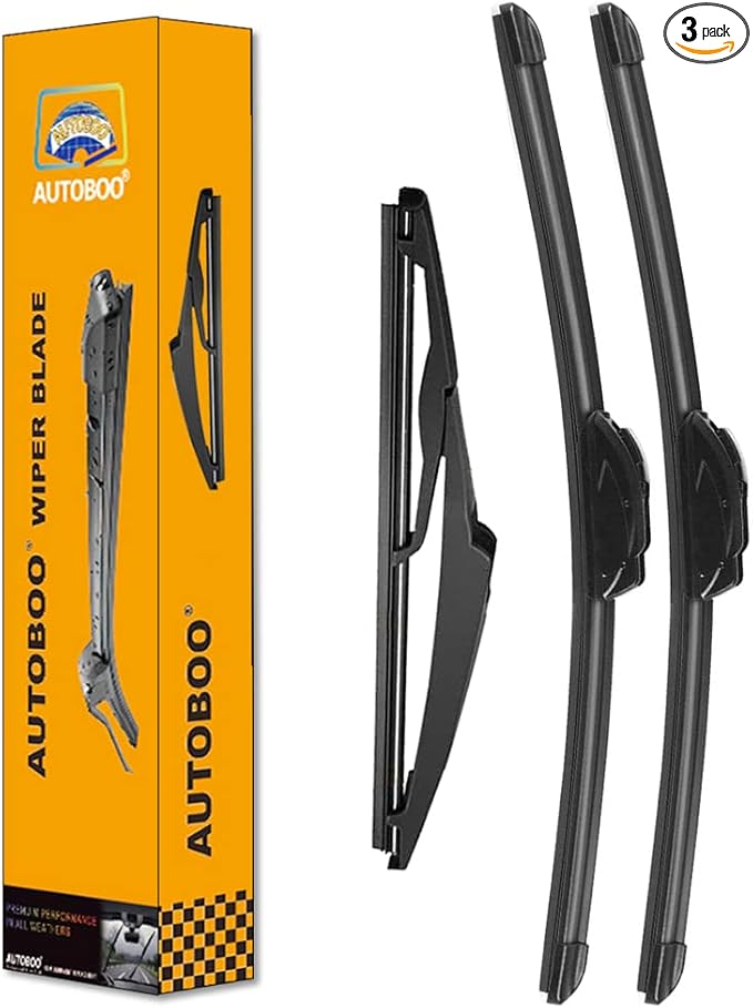 AUTOBOO 26"+19" Windshield Wipers with 11" Rear Wiper Blade Replacement for 2012 2013 2014 2015 2016 2017 Toyota Prius V -Original Factory Quality (Pack of 3)