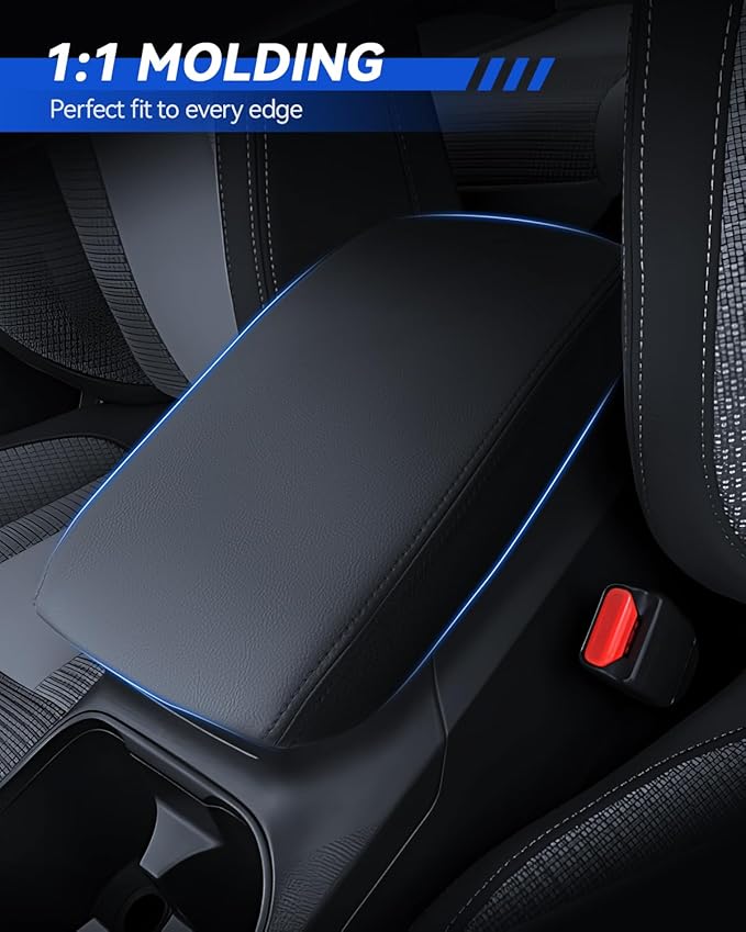 Armrest Cover for 2018-2023 2024 Volvo XC90 Accessories Center Console Middle Lid Pad Protector for Car Elbow Rest