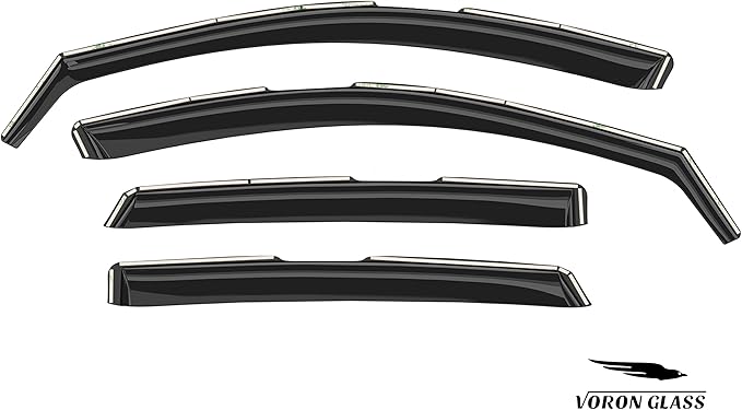 Voron Glass in-Channel Extra Durable Rain Guards for Honda Accord 2023-2025, Window Deflectors, Vent Window Visors, 4 Pieces - 200860