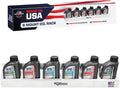 Pit Posse 304 Six Quart Oil Can Rack Holder 32" Caddy Wall Hanger Aluminum Shelf - Made in USA - Holds 6 Quarts of Motor Engine Oil - Enclosed Race Trailer Shop Garage Storage Organizer (Silver)