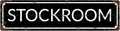 STOCKROOM Vintage Metal Tin Sign, Street Sign, Home Decor, Room Decor, Wall Decor, Bathroom Decor, Bar Decor, Cafe Decor, Garage Decor, 16 x 4 Inch