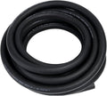 LokoCar Rubber Fuel Hose Line Push Lock 1/4" ID SAE 30R7 NBR 25ft 300PSI Black