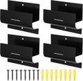 Heavy Duty Ladder Hooks for Garage Wall 4 Pack Black Ladder Hanger Garage Wall Hooks for Ladder, Wheelbarrow, and Tools