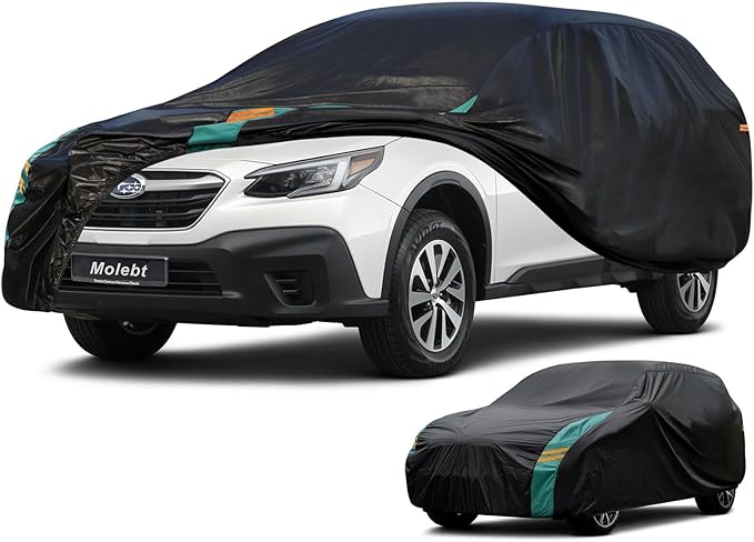 SUV Car Cover Custom Fit for Subaru Outback(1994-2025), Waterproof All Weather for Automobiles, Outdoor Full Cover with Windproof Clip Straps