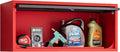 Metal Storage Cabinet Black&Red Wall Cabinets with Locking Door - Wall Mounted Storage Cabinet for Garage Warehouse Home Office - Assembly Required
