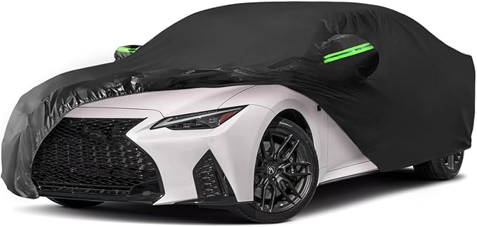 Proadsy 2025 Upgrade Car Cover Custom Fit for 2014-2025 Lexus is IS200 250 300 350, Waterproof All Weather for Automobiles, Full Exterior Cover Rain Snow Sun Protector Indoor Outdoor Car Cover