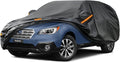 Kayme 7 Layers SUV Car Cover Custom Fit for Subaru Forester (1997-2025) Waterproof All Weather for Automobiles,Outdoor Full Cover Rain Sun UV Protection.Black