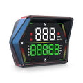 GPS Heads Up Display for Cars HUD, Real-Time Digital Gauge Speedometer, Upgraded 4" Large-Screen, 3-Level Speed Alerts & Fatigue Warning Suitable for All Vehicles