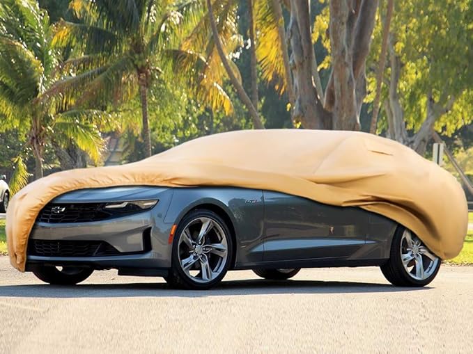 Heavy Duty Outdoor Car Cover Custom Fit for Chevy Camaro,Windproof All Weather Waterproof Sun Rain UV Dust Snow Protection Outdoor Car Covers
