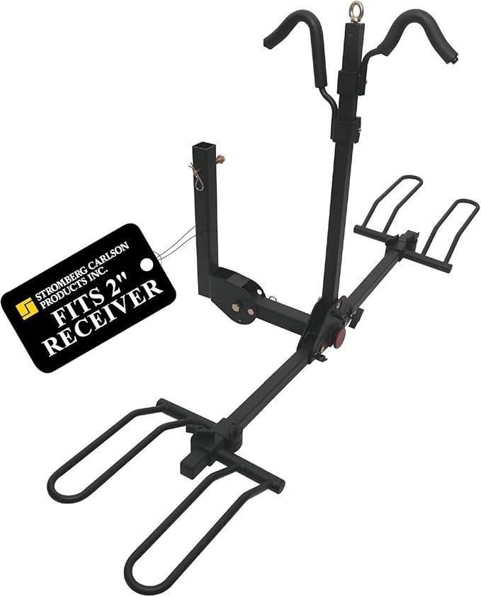 Stromberg Carlson Bike Carrier, Hitch Mount Bike Rack for Car, SUV, RV, Motorhome, Travel Trailer, 2-Bike Capacity, 2-Inch Receiver, BC-202 Model