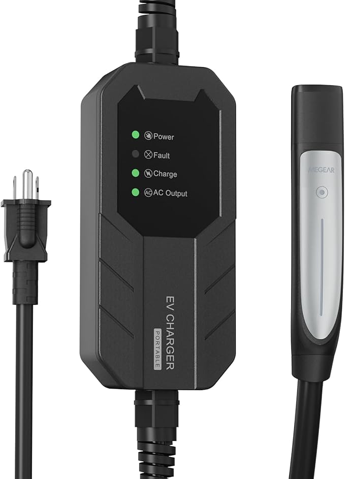 16 Amps Level 1 Tesla Charger, NEMA 5-15 Plug, Portable Electric Car Charger with a 23.5-Foot Cable, Compatible with Tesla Models X/Y/3/S and Cybertruck