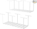 SunsGrove 3x8 Garage Storage Overhead Rack Organization, Adjustable Ceiling Mounted Storage Racks, 800LBS Weight Capacity, 22"-40" Ceiling Dropdown, 2 Pcs, White