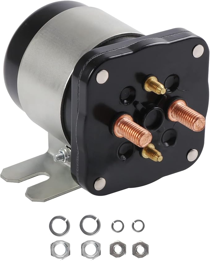 36V 4 Terminal Solenoid 20468G1 36V Solenoid Relay Switch Replacement for EZGO/Cushman/Textron Club Car DS Columbia Yamaha Electric for 1989 -up Replace 114-3611-020 586-117111 586-906