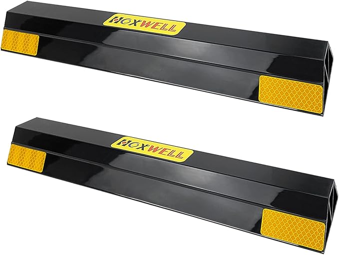 (New Updated) 16" 2 Pcs Heavy Duty Parking Aid for Garage Walls, Parking Gadgets Protects Car, Parking Stopper Easy to Install 2 Packs, 16" L x 3.7" W x 1.8" H