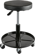 Aain Heavy Duty Adjustable Rolling Seat, with Tool Tray, 5pcs Casters, 15.3" to 20.2"