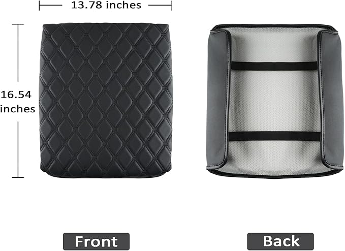 GIANT PANDA Center Console Cover Armrest Cover Cushion Fits Dodge RAM 1500 2500 3500 2009 2010 2011 2012 2013 2014 2015 2016 2017 2018, Scratch Resistant and Waterproof, Black