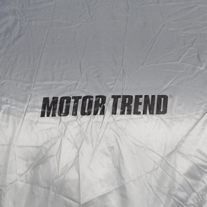 Motor Trend All Season WeatherWear 1-Poly Layer Snow proof, Water Resistant Car Cover Size XL1 - Fits up to 210" - CC-544+LOCK , Silver
