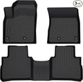 Floor Mats Fit for 2021-2024 2025 Nissan Rogue,Custom Fit TPE All Weather Floor Liner Full Set Rogue Accessories Car Mats Front & Rear 2 Row Mats, Black(NOT Fit Rogue Sport)