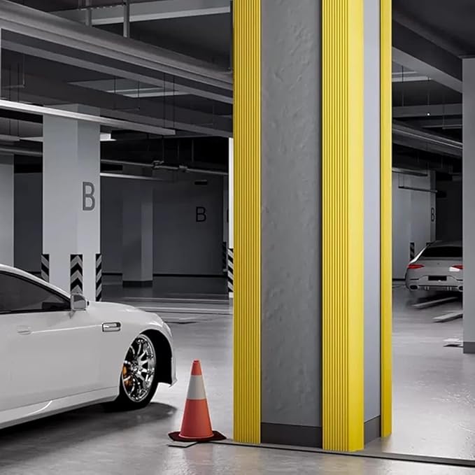Garage Wall Corner Guards - High Resilience Sponge Corners Protectors for Parking Garages Table Corners Columns - Wall Corner Guard Kit(Size:2m-10pcs)