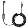 Radar Detector Colied Cord with USB-C to RJ11 Plug Cable 5V-12V Power Cable Compatible with Escort Uniden Radenso XP Beltronics Cobra Whistler 9.8FT Powered for 12V Radar Detectors