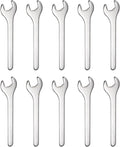 HARFINGTON 10pcs Small Wrench Open End Wrench 13x108x3mm Metric U-Shaped Single Open Ended Spanner Super Thin Small Flat Head Galvanizing Wrench for Automotive Repair Furniture Assembly