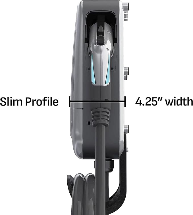 Schumacher Electric 240V / 40A Level 2 EV Wall Charger - NEMA 6-50 Plug - with Universal SAE-J1772 Connector - Wi-Fi & Bluetooth Enabled - Weather-Resistant for Indoor or Outdoor Use - SEV1600P650