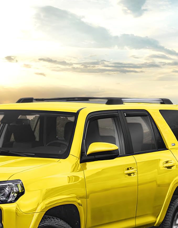 in-Channel Window Rain Guards Fit for Toyota 4Runner 2010-2024 Extra Durable Window Deflectors Vent Visors Shades Exterior Car Accessories Visors Rain Guards - 4 pcs