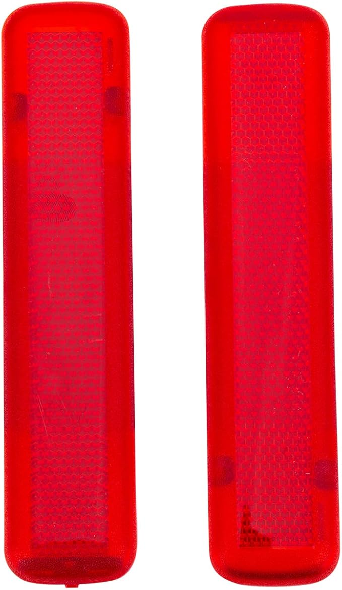 Rear Left Driver and Right Passenger Side Door Red Reflector Panel (1 Pair).Fit for Chevrolet GMC.Replaces Part # 15183155,15183156.