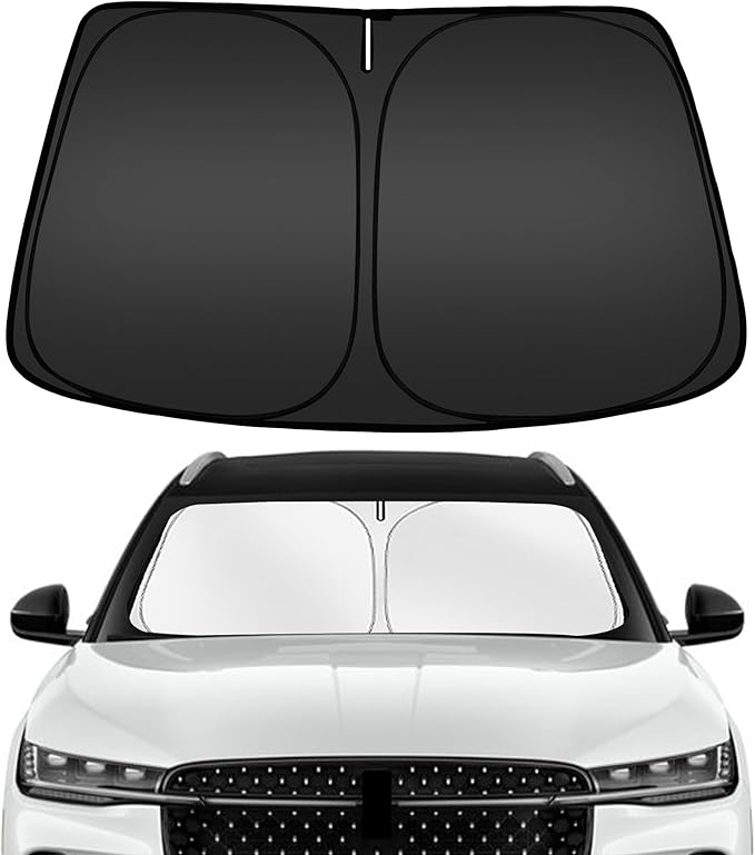 ARISMOTOR Windshield Sun Shade for Lincoln Nautilus 2024-2025, Custom Fit Foldable Front Window Sunshade Sun Visor Protector, Block UV Rays Keep Your Car Cooler