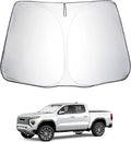 LUWU for 2023 2024 2025 Chevy Colorado & GMC Canyon Windshield Sun Shade Windshield Sunshades 2025 Chevy Colorado Accessories GMC Canyon Accessories Sunshade Cover Block UV Ray Front Window Sunshade