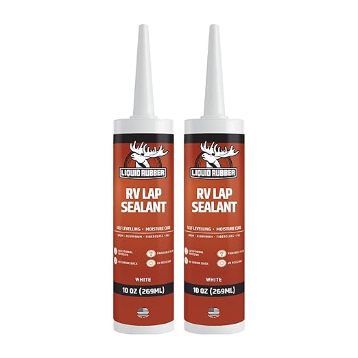 Liquid Rubber RV Lap Sealant, White, 2 Pack