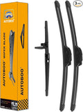 AUTOBOO 24"+20" Windshield Wipers with 12 Inch Rear Wiper Blade Replacement for Toyota 4runner 2010 2011 2012 2013 2014 2015 2016 2017 2018 2019 2022 2023 -Original Factory Quality (Pack of 3)