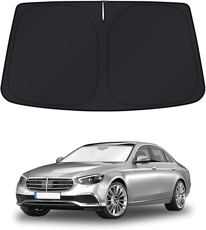 KUST Windshield Sun Shade for Mercedes-Benz S-Class 2015-2021 Window Shade Sun Visor Cover Foldable Blocks UV Rays Keep Your Car Cooler