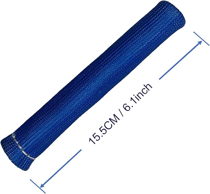 Spark Plug Wire Heat Shield 8PCS Spark Plug Boots Thermal Protection Sleeve 1200 Degree 6 inch Spark Plug Heat Cover Wrap for Car Truck (Blue)