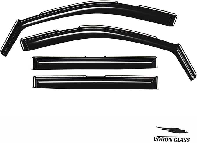 Voron Glass in-Channel Extra Durable Rain Guards for Cadillac Escalade ESV 2021-2025, Window Deflectors, Vent Window Visors, 4 Pieces - 200622