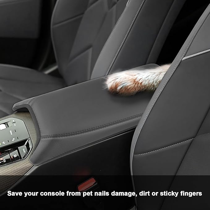 SXCY for 2025 BMW X3 Armrest Cover for 2025 BMW X3 (30 / M50 xDrive) Accessories 2025 X3 Center Console Cover 2025 X3 Middle Console Cover (Thin Cover with Black Line)