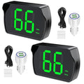 GPS Digital Speedometer for Car MPH, Universal HUD Speed Meter with LED Large Font, Plug Play for Car Truck Motor SUV Golf Cart All Vehicles (2 Pack Digital Speedometer with Charger)