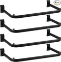 Polmart Slatwall Steel U-Shape Hanger Rail, 4-Pack