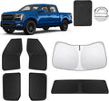6pcs Car Window Shades for Ford F150 4Door 2021-Present Accessories,Windshield Side Rear Full Sunshade,Sun Visor UV Blocking, Privacy Protection and Blackout for Camping Outdoor