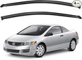 Window Visors Rain Guards for 2006-2011 Honda Civic Coupe, Out-Channel Window Vent Wind Deflectors Visors Shades for 06 07 08 09 10 11 Civic 2Door