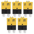 GLOSO Circuit Breaker Fuse E39 (T3) Manual Reset For Car Truck RV Automotive Marine Boat Trolling motor & Custom Wiring Audio battery protection/Low Profile ATC/ATO (20A - 5 Pack)