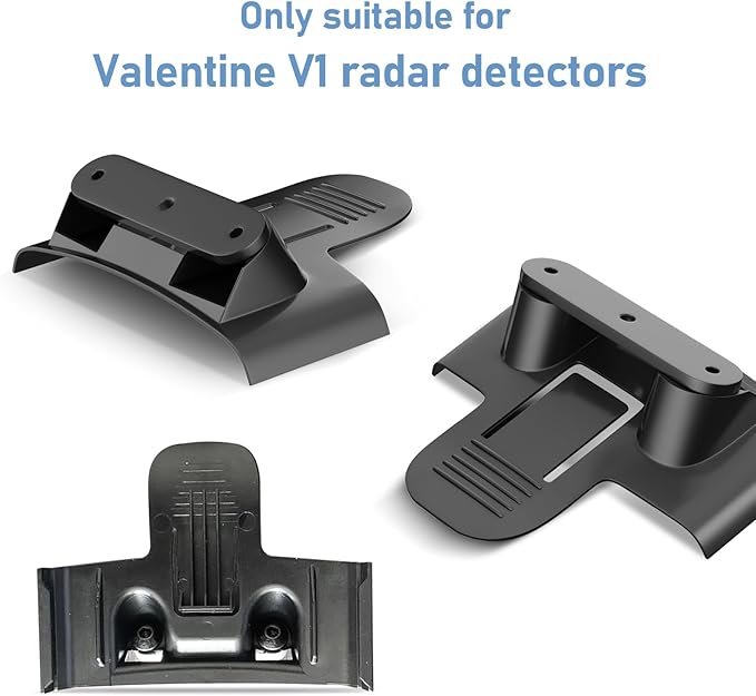 Radar Detector Mount,Rearview Mirror Rod Radar Mounting Bracket+Rearview Mirror Hard Wire Power Cord kit16,with Inline Fuse (for Valentine V1 Radar Detector)
