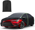 Mixsuper Liner Car Cover for Toyota Corolla 2000-2026, 7 Layers Waterproof Car Cover Accessories for Corolla with Zipper Door, Windproof Straps, Reflective Strips, Anti-UV, All Weather