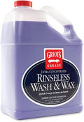 Griot's Garage Rinseless Wash and Wax for Car Cleaning and Detailing, No-Rinse, Waterless Formula For RVs, Boats, Trucks, Motorcycles and More, 10497, One Gallon