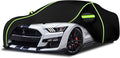 6 Layers Full Car Cover for 1994-2024 Ford Mustang GT/Shelby/Cobra/Bullitt/ECOBOOST,Waterproof All Weather PEVA Adding Cotton Protection with Door Zipper & Storage Bag