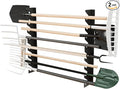 Garage Tool Organizer Wall Mount, Shed Yard Organization Racks for Walls, Horizontal Tool Racks, Shovels and Rakes, 2FT